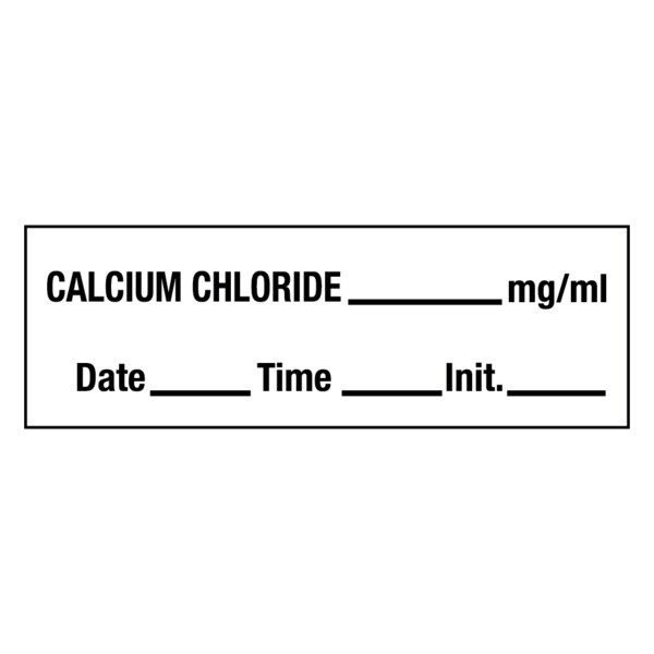 Calcium Chloride_mg/ml DTI 1/2 x 500 White w/Black